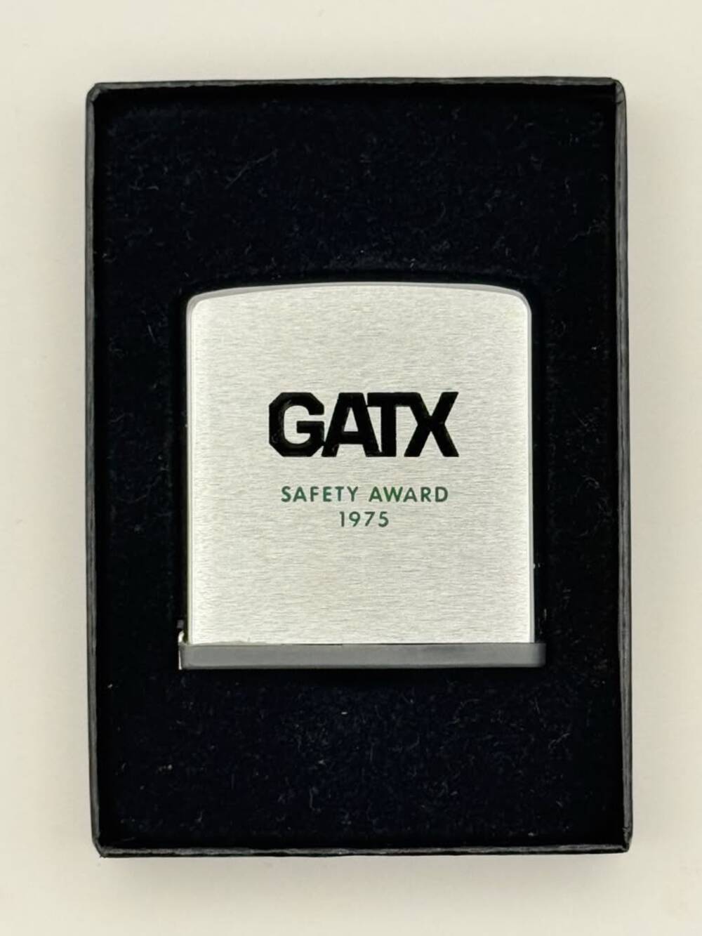1979 Zippo GATX Safety Award 1975 Pocket Ruler Gold Box Instructions Collectible